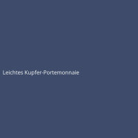 Leichtes Kupfer-Portemonnaie