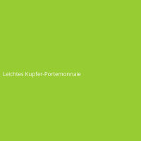 Leichtes Kupfer-Portemonnaie