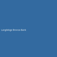 Langlebige Bronze-Bank