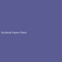Rustikale Papier-Platte