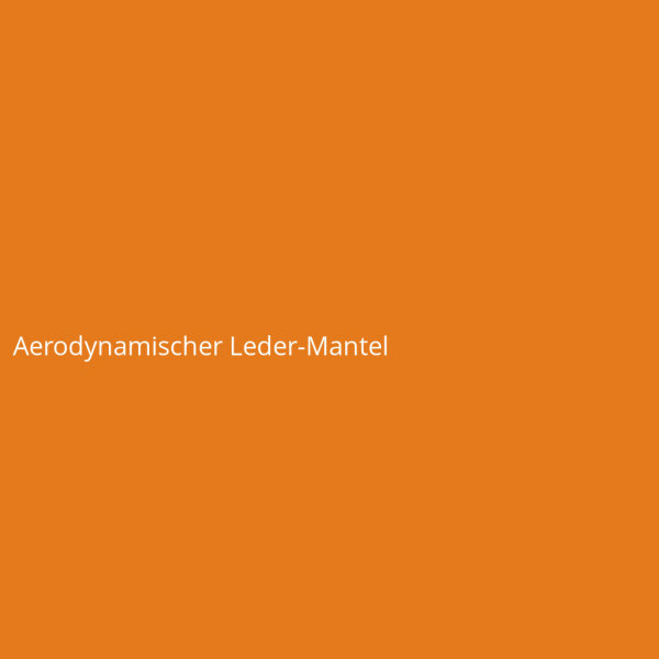 Aerodynamischer Leder-Mantel