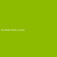 Rustikale Wolle-Lampe