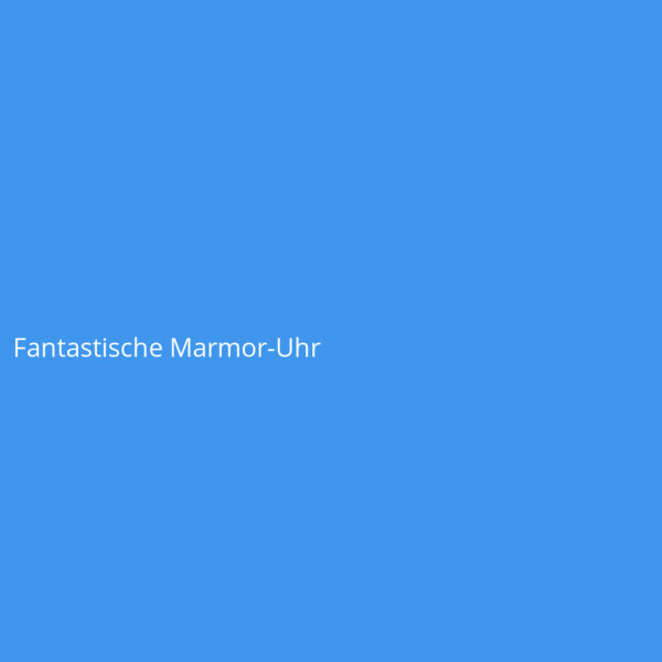 Fantastische Marmor-Uhr