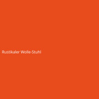 Rustikaler Wolle-Stuhl