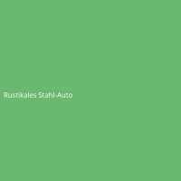 Rustikales Stahl-Auto